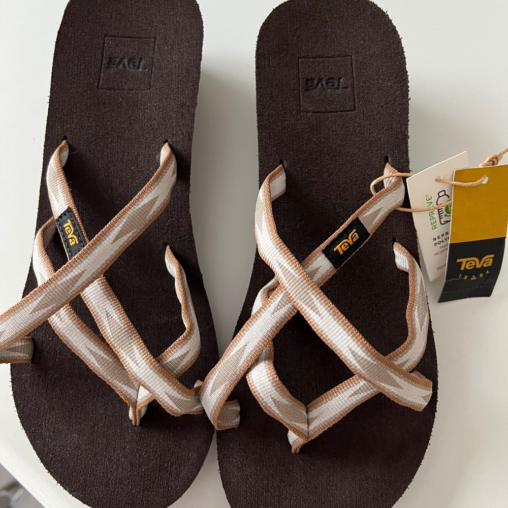TEVA wedge flip flops